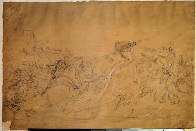Kampfszene von Ferdinand Victor Eugene Delacroix