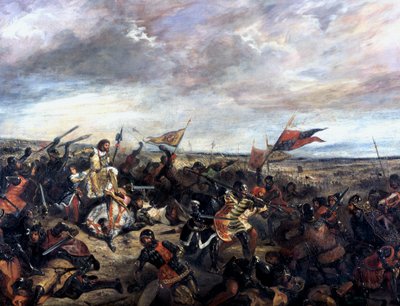 Schlacht von Poitiers 1356, 1830 von Ferdinand Victor Eugene Delacroix
