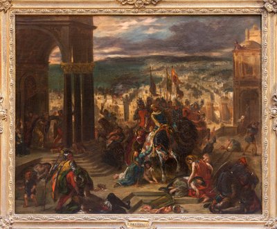 Eroberung von Konstantinopel durch die Kreuzfahrer von Ferdinand Victor Eugene Delacroix