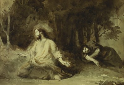 Christus am Ölberg, 1826 von Ferdinand Victor Eugene Delacroix