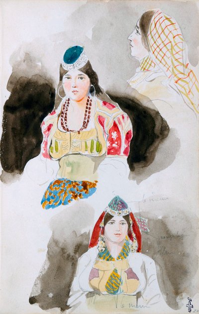Aus dem marokkanischen Skizzenbuch, 1832 von Ferdinand Victor Eugene Delacroix