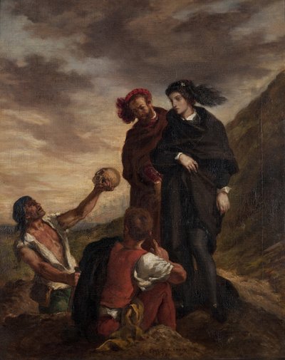 Hamlet und Horatio auf dem Friedhof von Ferdinand Victor Eugene Delacroix
