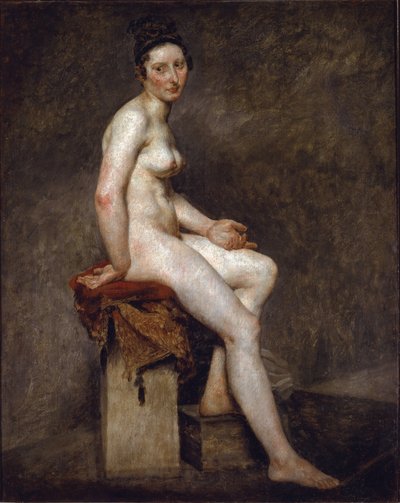 Nackte Sitzende, genannt Fräulein Rose von Ferdinand Victor Eugene Delacroix