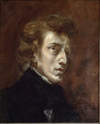 Porträt von Frederic Chopin von Ferdinand Victor Eugene Delacroix