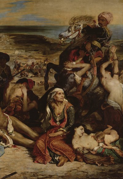 Szenen aus dem Massaker von Chios (Detail) von Ferdinand Victor Eugene Delacroix