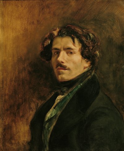 Selbstporträt, ca. 1837 von Ferdinand Victor Eugene Delacroix