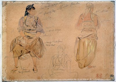 Studien arabischer Frauen von Ferdinand Victor Eugene Delacroix