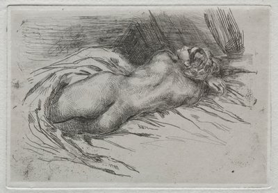 Studie einer Frau von hinten gesehen, 1833 von Ferdinand Victor Eugene Delacroix