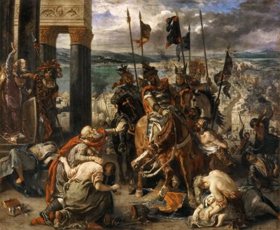 Der Einzug der Kreuzfahrer in Konstantinopel von Ferdinand Victor Eugene Delacroix