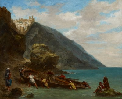 Blick auf Tanger vom Meeresufer von Ferdinand Victor Eugene Delacroix