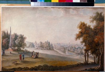 Ansicht des Parks in Zarskoje Selo von Ferdinand de Meys