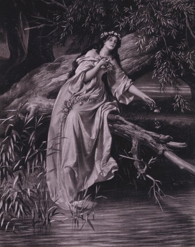 Szene aus Shakespeares Hamlet (Akt IV, Szene 7) von Ferdinand the Elder Piloty