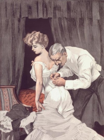 Argwohn. Sonderbar, heute früh war es ein Knoten, und jetzt ist es eine Schleife von Ferdinand von Reznicek