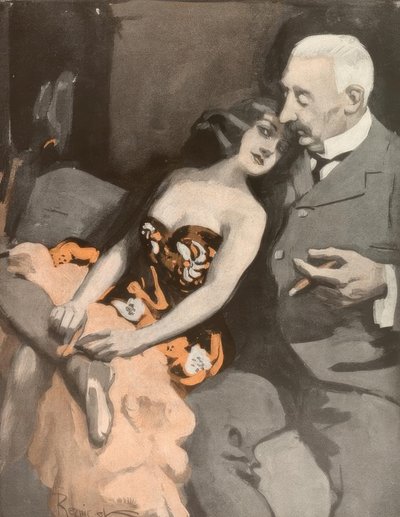 Heiraten willst du mich, Dickerchen? Ach geh, kauf mir lieber einen Abendmantel! von Ferdinand von Reznicek