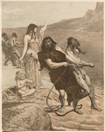 Cité Lacustre, 1897 von Fernand Cormon