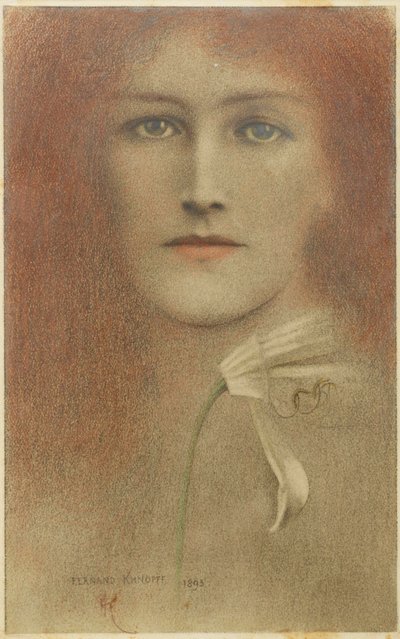 Zurückhaltung, 1893 von Fernand Khnopff