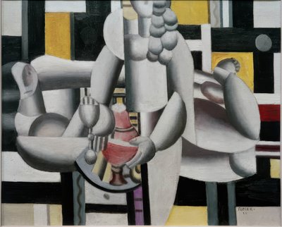 Zwei Frauen und Stillleben von Fernand Leger