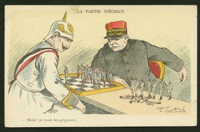 Postkarte, Satirisch in Farben: Hein! I Snack You - Krieg von 14-18 von Fernand Louis Gottlob