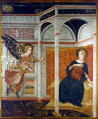 Verkündigung an Maria (Detail) von Ferrer Bassa