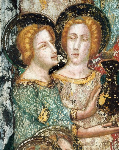 Fresko der Kapelle des Heiligen Michael: Szenen der Freuden der Jungfrau Maria von Ferrer Bassa