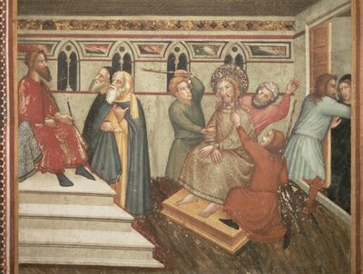 Die Geißelung Christi vor Pontius Pilatus von Ferrer Bassa