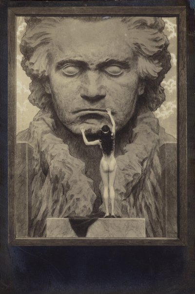 Ludwig van Beethoven, deutscher Komponist und Pianist (1770-1827) (Gravur) von Fidus