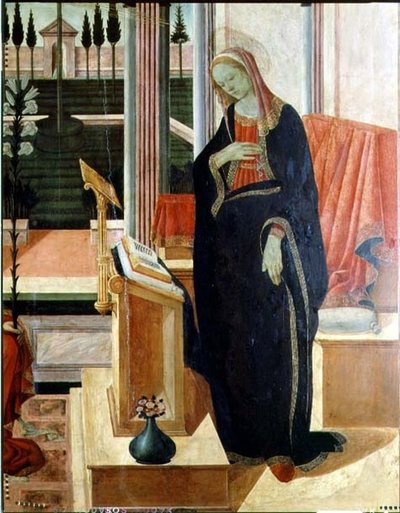 Verkündigung (Detail) von Filippino Lippi