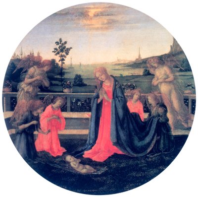 Die Anbetung, um 1480er von Filippino Lippi