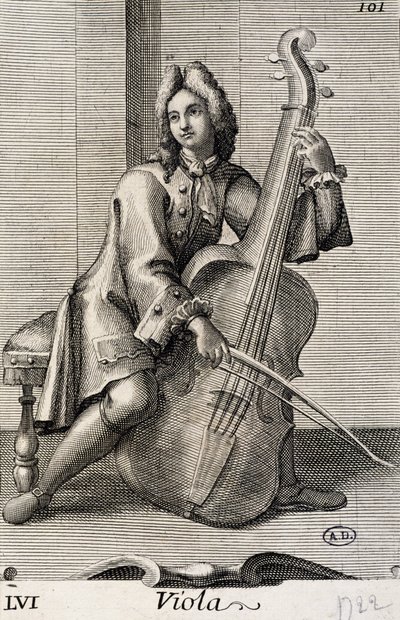 Mann spielt Viola von Filippo Bonanni