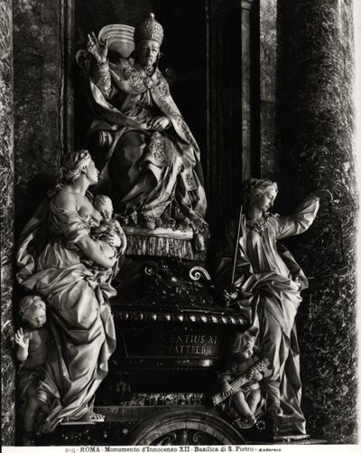 Denkmal für Papst Innozenz XII. (1615-1700) von Filippo Della Valle