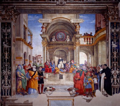 Triumph des heiligen Thomas von Aquin über die Ketzer von Filippo Lippi