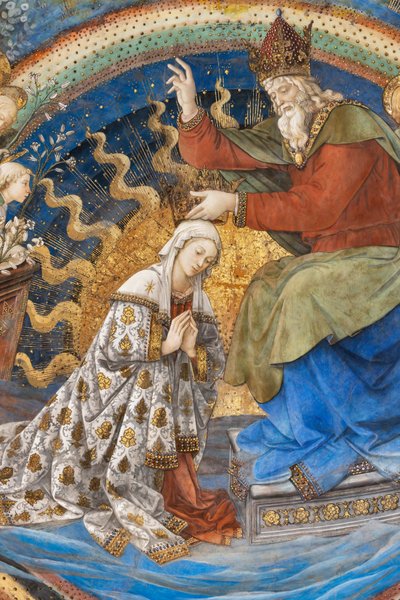 Jungfrau Maria und Gott (Detail) von Filippo Lippi