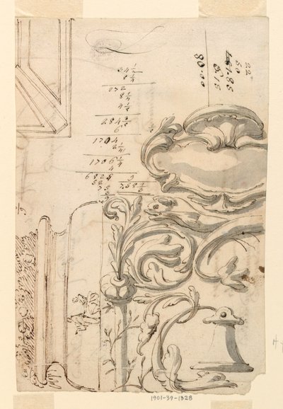 Skizzen, ca. 1750 von Filippo Marchionni