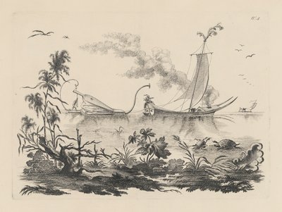 Die Art des Segelns durch die Kraft von Blasebälgen, die auf diesem Planeten praktiziert wird von Filippo Morghen