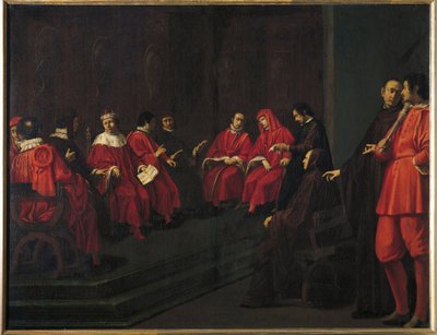 Italien, Florenz, Priors von Florenz gründen das Fest des Heiligen Giovanni Gualberto von Filippo Tarchiani