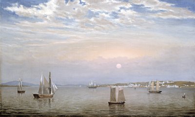Hafen und Stadt Castine, 1851 von Fitz Henry Lane