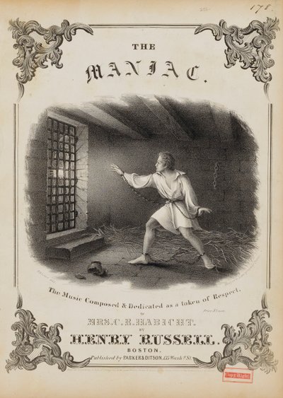 Der Wahnsinnige (Notenblatt-Cover) von Fitz Henry Lane