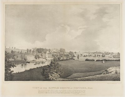Ansicht des Schlachtfeldes von Concord, Massachusetts von Fitz Henry Lane