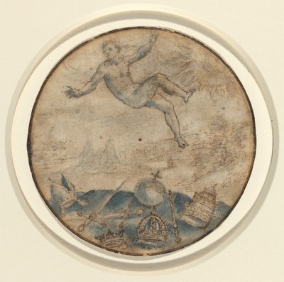 Mann, der vom Himmel fällt von Flemish 17th Century