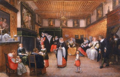 Eine Tauffeier, 1629 von Flemish School