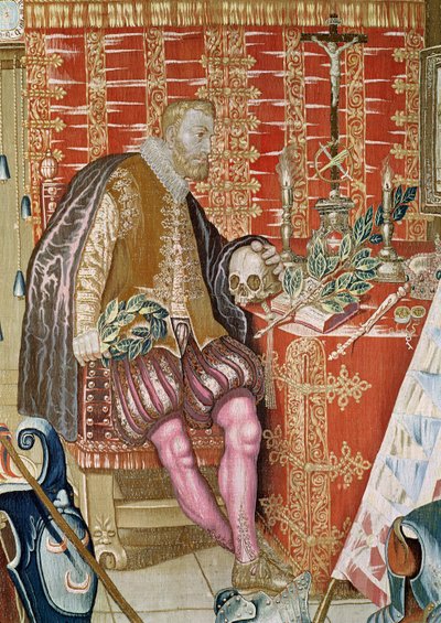 Karl V. (1500-58) aus dem Wandteppich von Karl Quint, ca. 1630-40 (Detail) von Flemish School