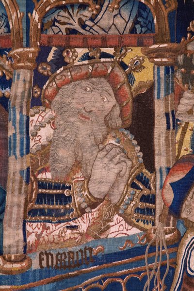 Flämischer Wandteppich. Der Durchzug durch das Rote Meer. Ca 1490. Detail. von Flemish School