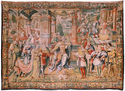 Geschichte von David. David vor Saul. von Flemish School