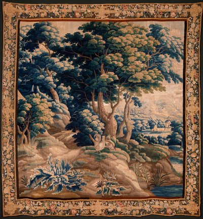 Flämischer Wandteppich. Genannt Verdure. Atelier von Oudenaarde. 17. Jahrhundert. von Flemish School