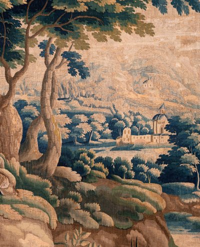 Flämischer Wandteppich. Sogenannte Verdure. Atelier von Oudenaarde. 332x318cm. Inv 00021. 17. Jahrhundert. von Flemish School