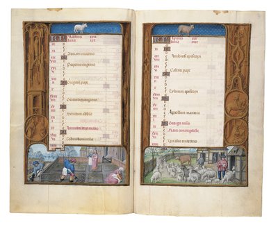 Folios aus dem Rothschild-Stundenbuch, Gent oder Brügge, ca. 1505 von Flemish School