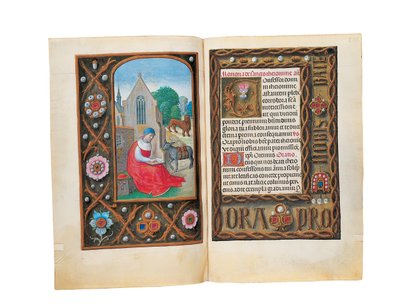 Folios aus dem Rothschild-Stundenbuch, Gent oder Brügge von Flemish School