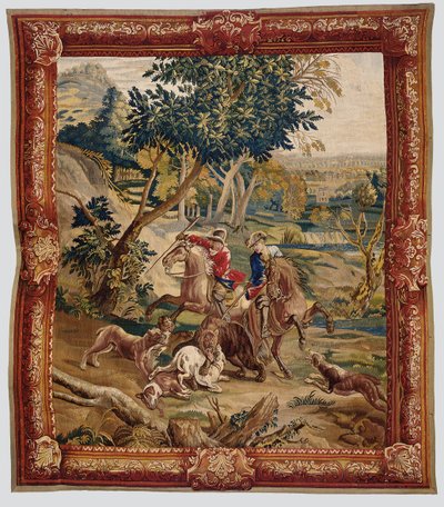 Jagdtapete, wahrscheinlich Brüssel, erste Hälfte des 18. Jahrhunderts von Flemish School