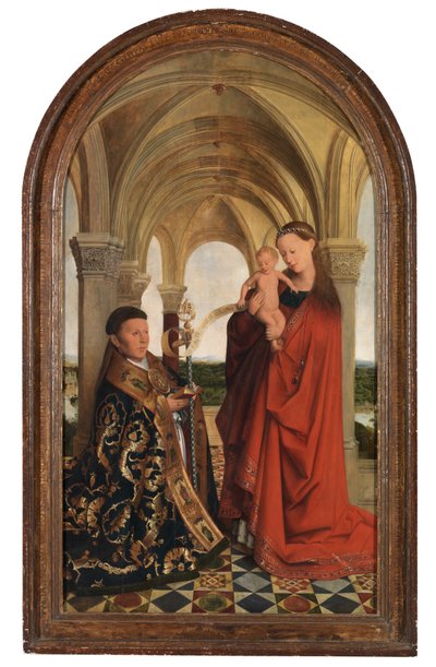 Madonna mit Petrus Wijts von Flemish School