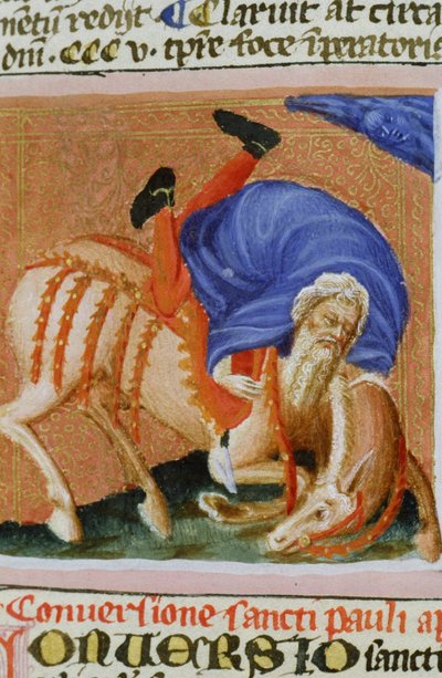 Ms Gen 1111 Seite aus der Legenda Aurea, Brügge, ca. 1400-10 von Flemish School